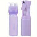 WANMEI 1/2pcs Refillable Continuous Spray Bottles with Root Comb Applicator - Fine Mist Sprayer for Hairstyling Hair Dye Bottle