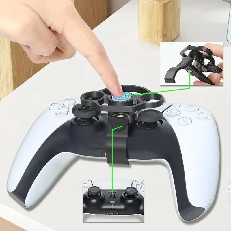 1Pcs Racing Games Steering Wheel Replacement Enhanced Gaming Mini Game Steering Wheel For PS5 Game Controller Accessories