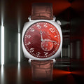 New Specht & Söhne 1921 Men's Automatic Mechanical Watch Vintage Watch Sapphire Genuine Leather Stainless Steel 50M Waterproof