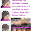 300 High Density Hd 13x4 13x6 Bone Straight Human Hair Lace Front Wigs Pre Plucked Baby Hair Brazilian 40 46 Inch 360 Full Lace Frontal Wigs For Black Women 100% Real Human Hair Natural Black Color