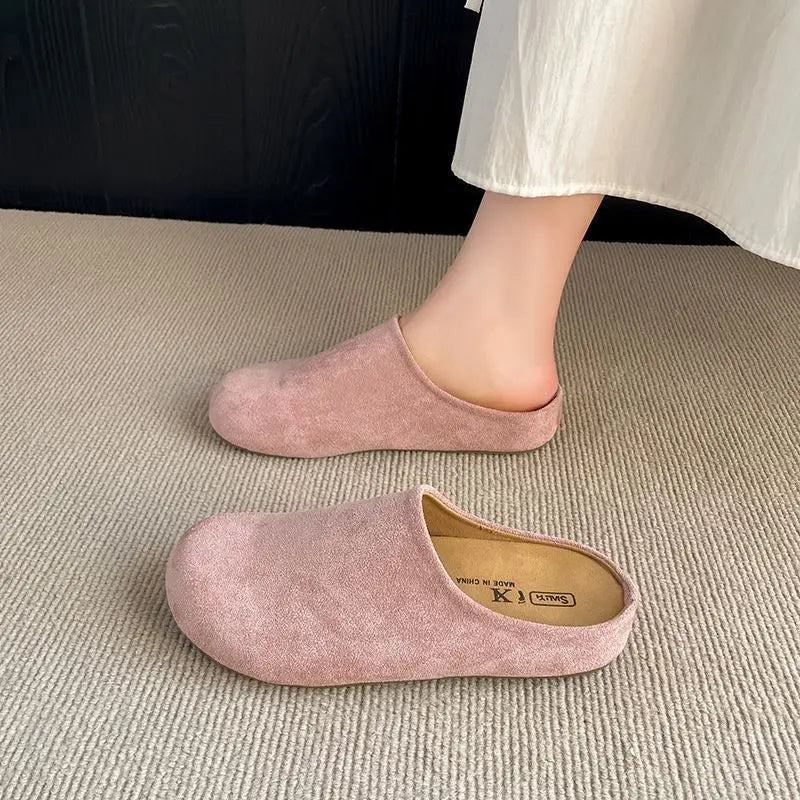 2026 New Women Lazy Slipper Slip On Mule Closed Toe Thick Sole Ultra Soft Dopamine Japanese Dorm Outdoor