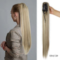 Synthetic Claw Clip On Ponytail Extension 22Inch Long Straight Wavy Ponytail Hair Ponytail With Claw Clip On Ponytail For Women