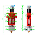 3D Printer Parts CR6 SE J-head Assembled Print Head Hot End Hotend Kit All Metal Extrusion Extruder for Ender 3 CR5 PRO CR6 SE