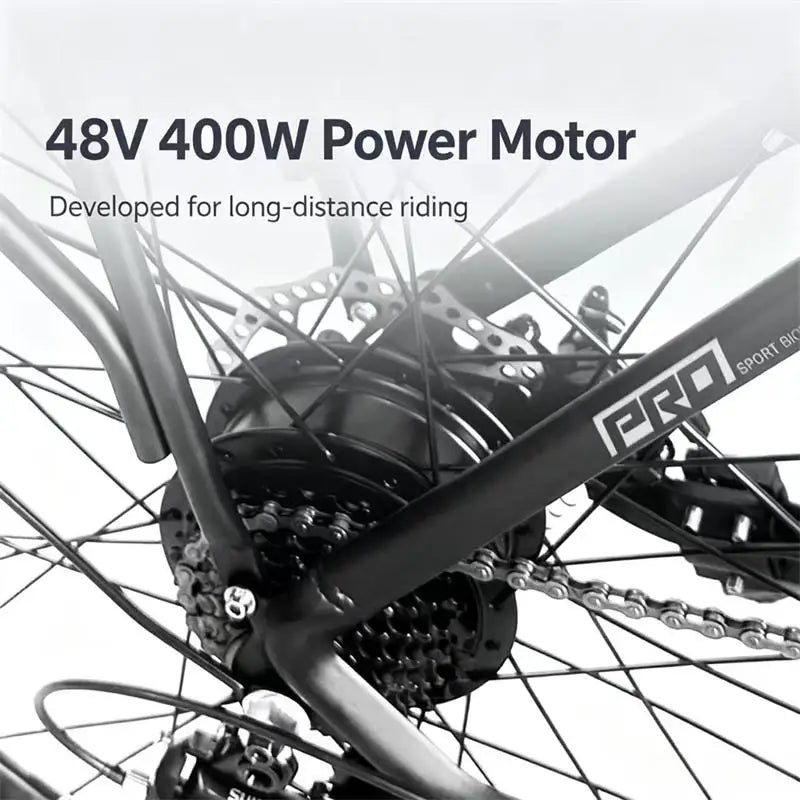 Adult E-Bike 48V 20Ah Battery 250W 70 Range Road Electric Bicycle 26-Inch Tire City Ebike，Electric Bike