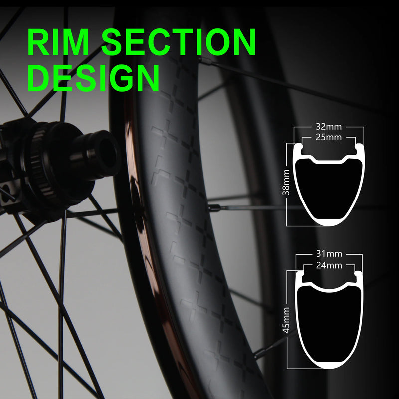 10PLUS GRAVEL Carbon Wheelset T Series Disc Brake 36T - View 4 | SAMAG