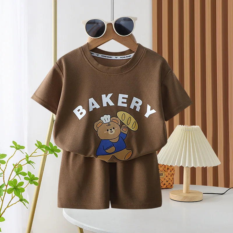 Short Sleeve Outfits 1 2 3 4Years Old Child Clothing Set - View 4 | SAMAG
