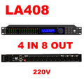 Professional DSP Audio Processor LA408 8 Channel 192kHz 32-bit 110dB SNR FIR PEQ GEQ for Studio Live Sound Recording Paulkitson