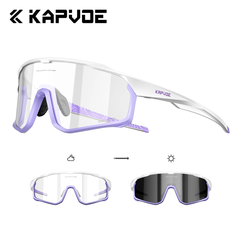Kapvoe Photochromic Cycling Sunglasses for Men Glasses - View 24 | SAMAG
