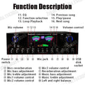 SUNBUCK 999BT Bluetooth HiFi Sound Amplifier Dual Dynamic Screen Subwoofer High-power Amplifier S For Home Cinema System Karaoke