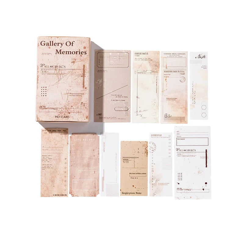 Yoofun 30pcs/box Vintage Label Stickers Retro Diary Scrapbooking Collage Junk Journal Stickers Office School Stationery Label