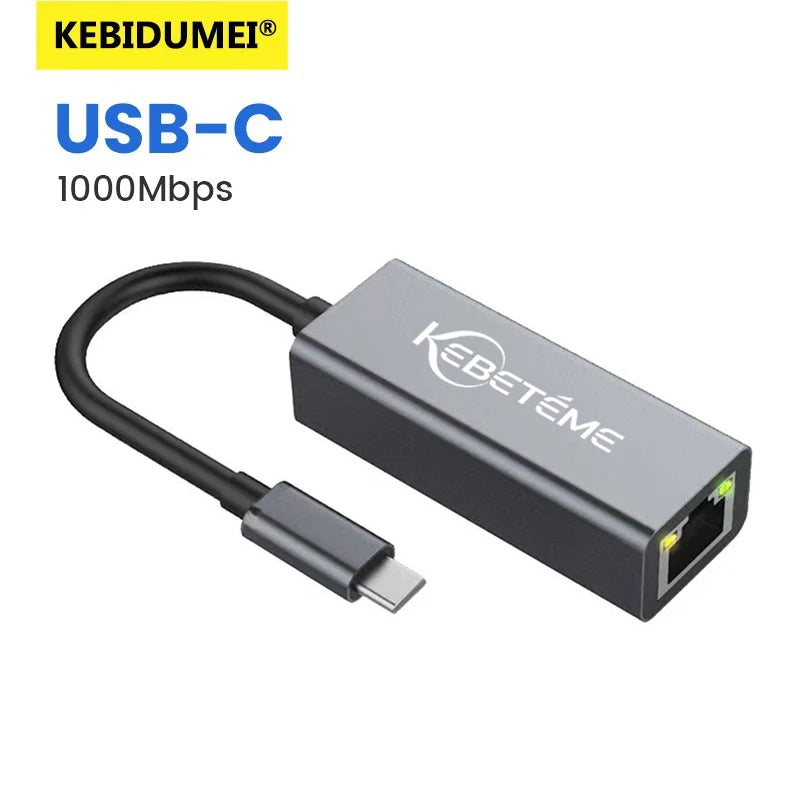 1000Mbps USB 3.0 RJ45 Network Card Type C Ethernet Adapter For MacBook PC Windows XP 7 8 10 Android Lan - Visuel 9 | SAMAG