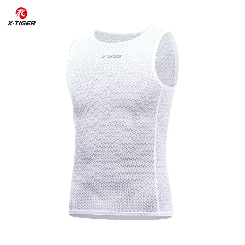 X-TIGER Men's Cycling Base Layer Vest Summer Cycling Clothing Mountain Bike Mesh Underwear Cycling Clothing Quick-Dry Clothing