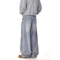 Vintage Washed Straight Leg Jeans Men Women Loose Fit | SAMAG