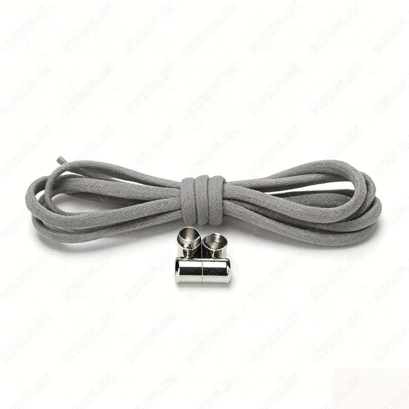 1 Pair New Elastic No Tie Shoelaces Semicircle Shoe Laces For Kids and Adult Sneakers Shoelace Quick Lazy Metal Lock Laces