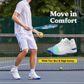 FitVille Mens Tennis Shoes Professional Training Sneakers Wear Resistant Anti-Slip Sweat Absorbent for Swollen Feet Arch Support