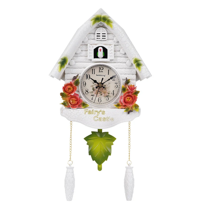 Cuckoo Wall Clock Europeanstyle Creativity Wall-Mounted Clock On-time Time Reminder For Livingroom Home Children Room Decoration