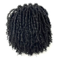 Synthetic Dreadlock Braided Half Wig Black Brown Blonde Grey Soft Faux Locs Natural Style Cosplay Costume Party Daily Anime Wigs