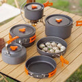 Portable Aluminum Camping Cookware Kit Lightweight - View 4 | SAMAG