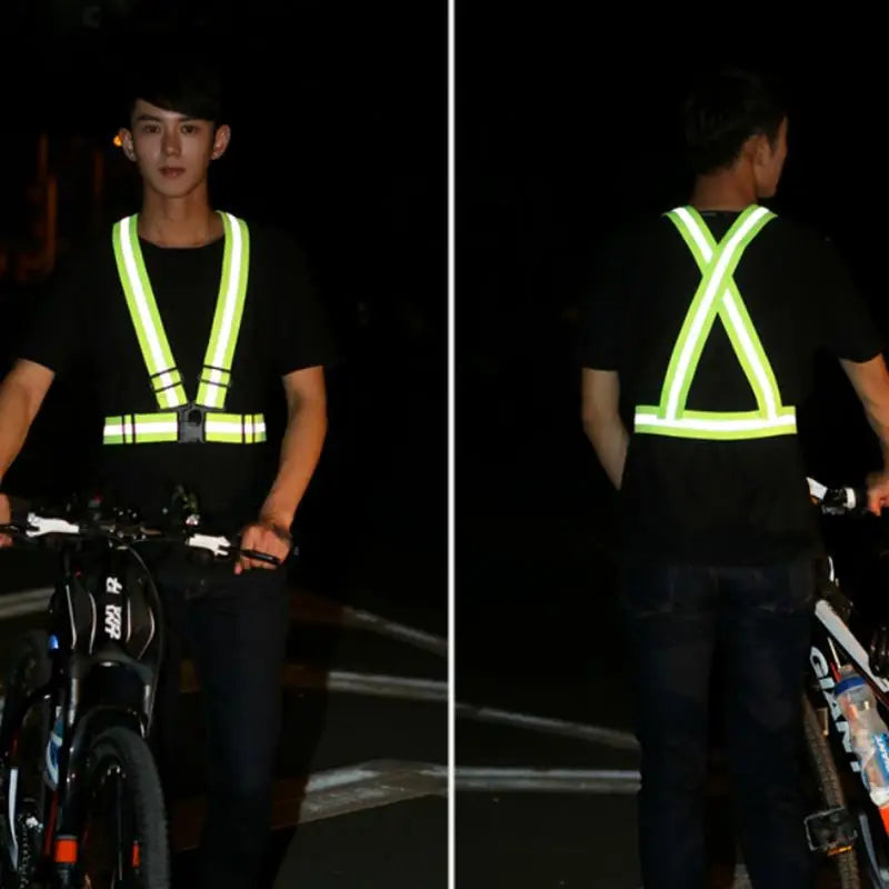 Unisex Night Running Suspender Reflective Suspenders For Men Women Colorful Adjustable Luminous Wide Braces Youth Sport Belt