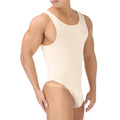Men Shapewear Bodysuit Tummy Control Sexy Leotard Jock Strap Slimming Sleeveless Open Buttocks One-Piece Undershirt Shaper