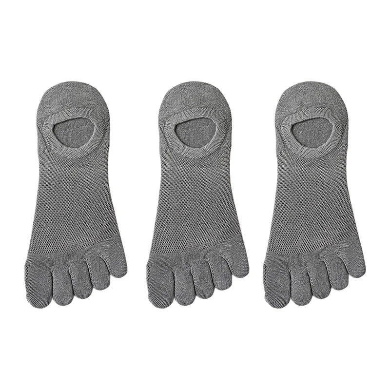 3 Pairs/lot Men's Socks Breathable Sweat Novelty Toe | SAMAG