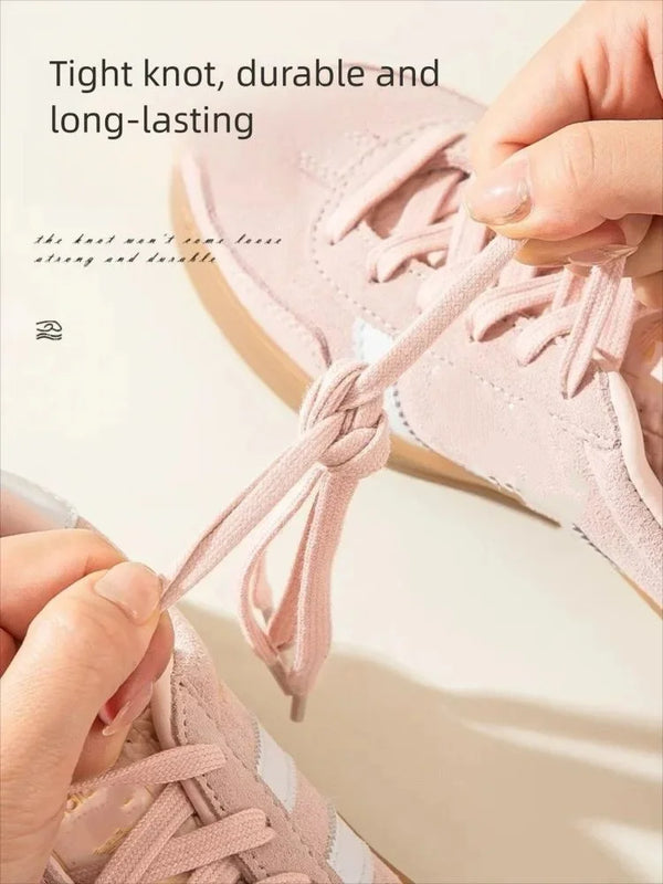 New Classic Pure Cotton Shoelaces Flat Shoelaces Sports Canvas Shoelaces for Men and Women Width 0.8cm Length 100/120/140/160cm