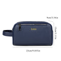 Customized Name Men's Business Handbag Made of Soft Leather, Large Capacity, PU Leather Outdoor Travel Storage Bag