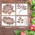 Garden Fence Large Flower Template Diy Handicraft Painting Template Inkjet Painting Template Wooden Wall Canvas Drawing Card