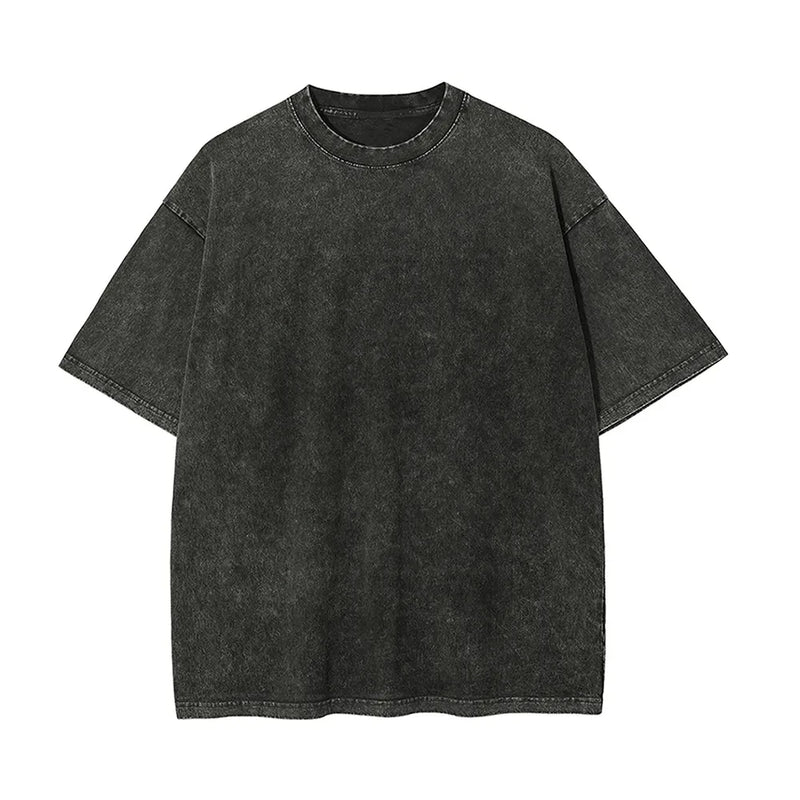 Japanese Anime Berserk Retro Washed T-shirt Men and Women New Summer Harajuku Clothing Casual Round Neck Short Sleeved Top