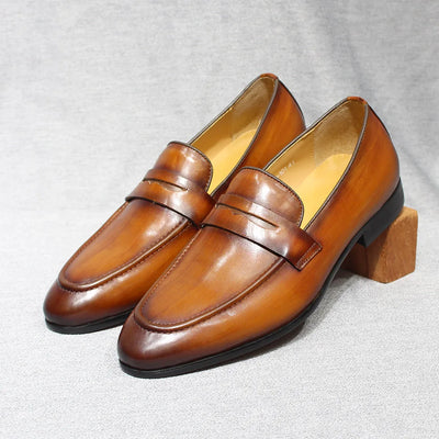 Size 6-13 Spring Autumn Men's Penny Loafers Genuine | SAMAG