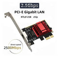 2500Mbps PCI - E To RJ45 I226 RTL8125B Network Card 2.5G Gigabit Ethernet 100/1000/2500Mbps For Desktop | SAMAG