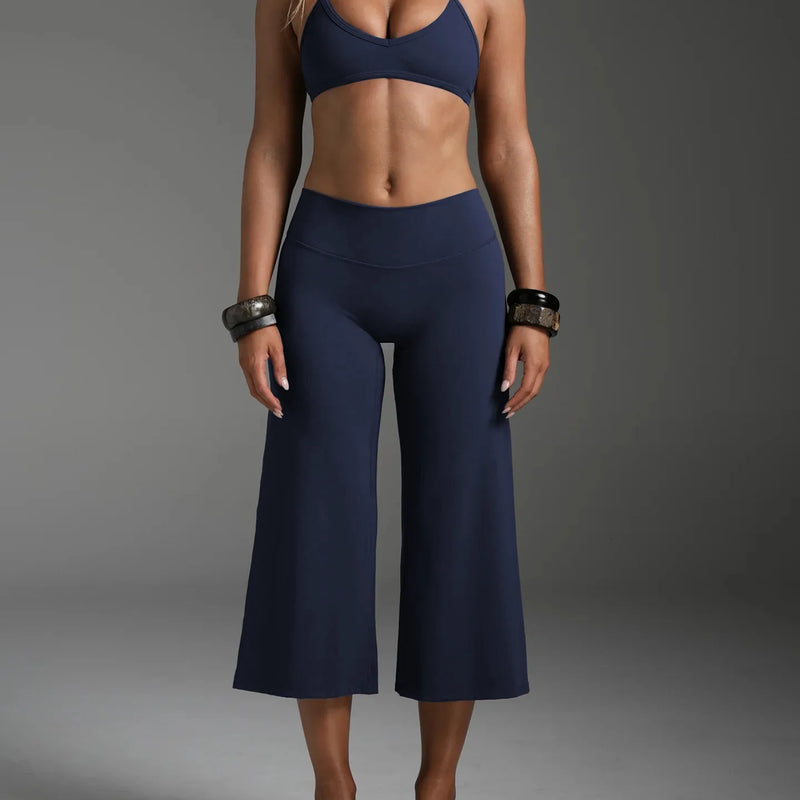 C - B Women Halter Backless Padded Sports Bra High Waist - View 2 | SAMAG