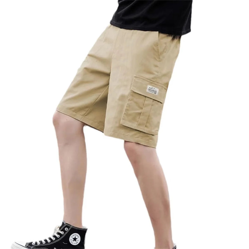 Fashion Men Trend Cargo Shorts Letter Print Pocket Summer | SAMAG