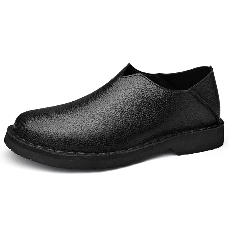 Genuine Leather Mens Shoes Fashion Men Casual Shoes Business Male Loafers Driving Shoes Soft Leather Flats Comfortable Moccasins