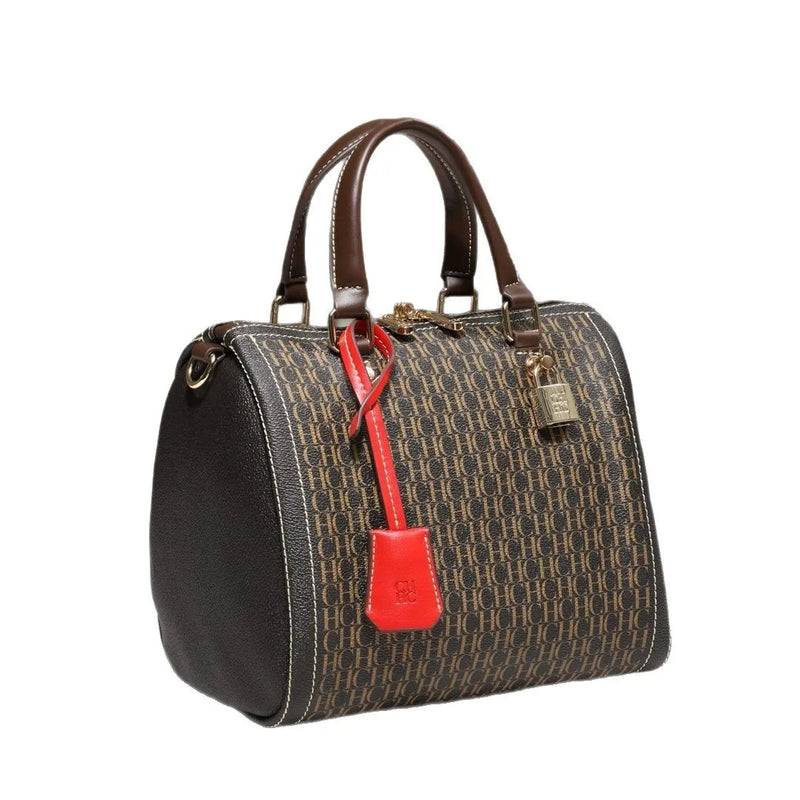 CH 2026 Genuine Texture Pillow Bag Trendy Women's Bag Premium Boston Tote Shoulder Crossbody Bag