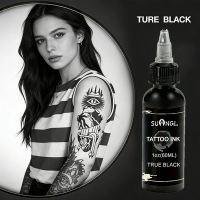 SUANGL 60ml Black Tattoo Ink Professional Oil Good Light | SAMAG