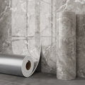 40 Waterproof Bathroom DIY Wall Decor Panel Self-Adhesive Marble Tile Living Room Background Wall Sticker Easy Install Wallpaper