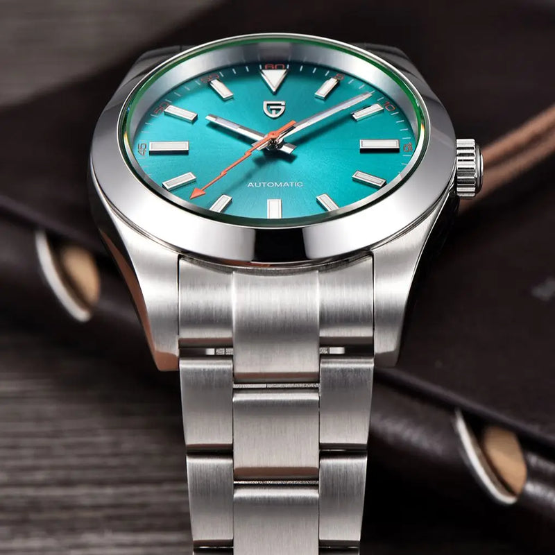PAGANI DESIGN Green Glass Men's Mechanical Watches Luxury AR Sapphire Automatic Watch For Men Stainless steel Clock 2026 New