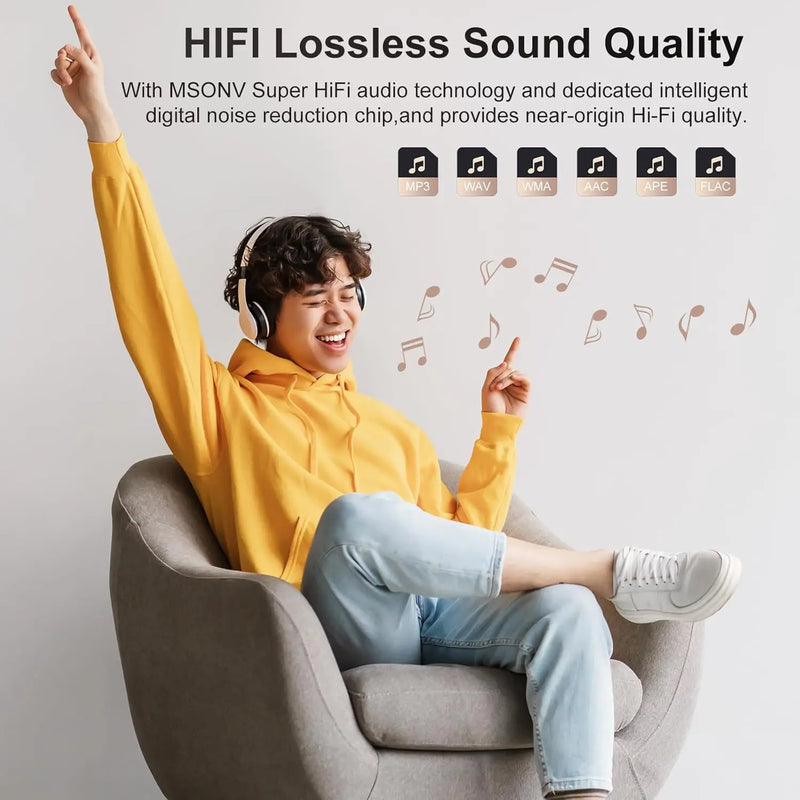 MECHEN 64GB/128GB MP3 Player with Bluetooth 5.3, 2.4’ Portable Full Touchscreen Music Player with Speakers
