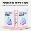 1-inch 3 Ring Binder with 2 Interior Pockets, for A4 Letter Size 8.5'' x 11''Paper,Versatile Binders for Office, Home and School