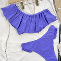 Bikini Sexy Swimwear Swimsuit Women Big Ruffle Single | SAMAG