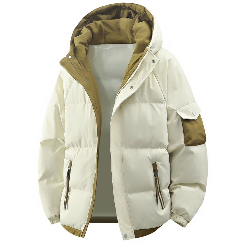 Men's Jacket Stand Collar mens Parka Winter New down jacket fleece Warm Jackets men business leisure coat baseball coats 8855