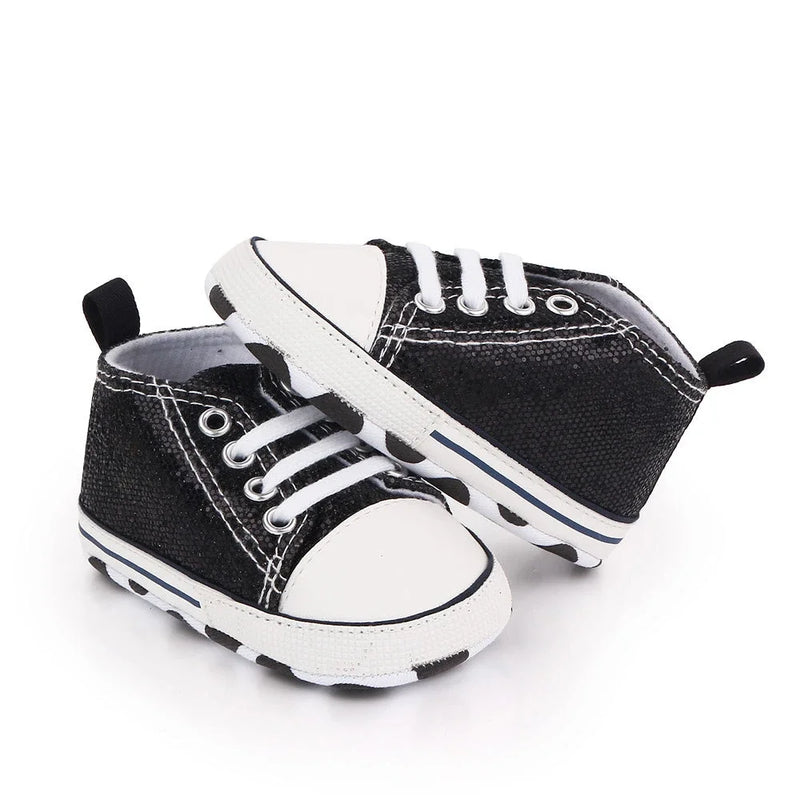 Print Canvas Baby Sports Sneakers For Newborn Baby Boys Girls First Walkers Shoes Infant Toddler Soft Sole Baby Shoes