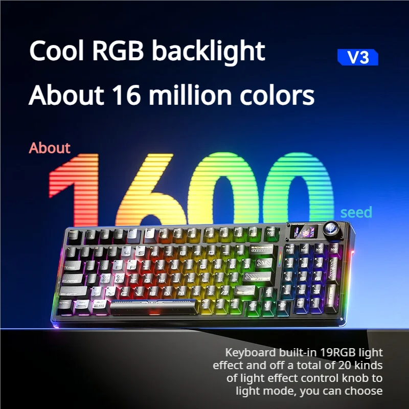 AULA F98Pro V3 Tri-Mode Wireless Gaming Keyboard - Visuel 6 | SAMAG