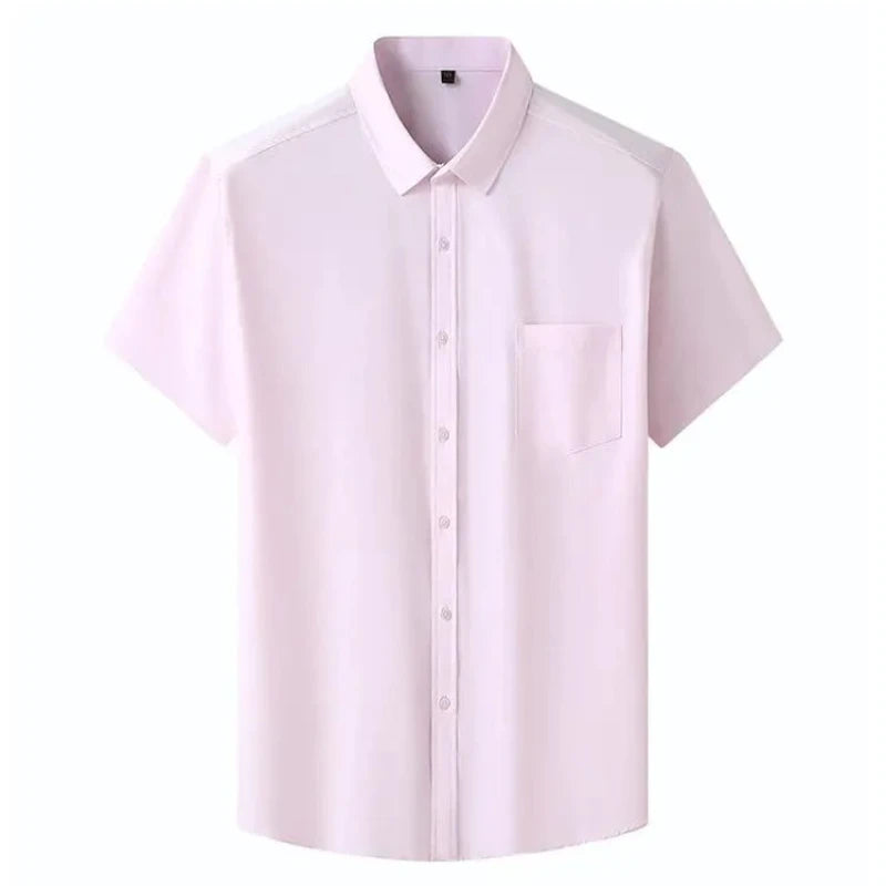 Men's Shirt Plus Size Summer Short Sleeves Tees Business | SAMAG