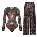 Women's Long Sleeve Swimwear Sunscreen One Piece Swimsuit | SAMAG