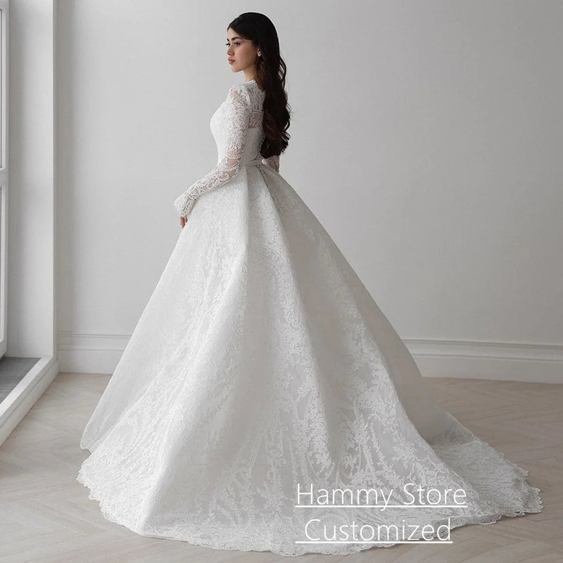 Gorgeous Lace Wedding Dress for Bride Customized Square - View 2 | SAMAG