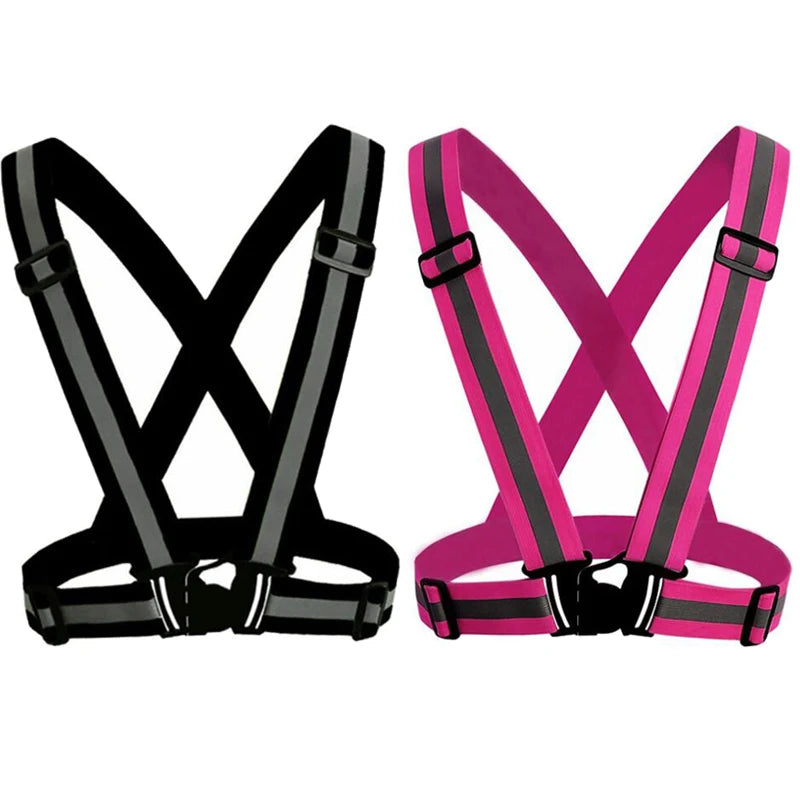 Unisex Night Running Suspender Reflective Suspenders For Men Women Colorful Adjustable Luminous Wide Braces Youth Sport Belt