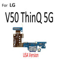Power Charger Dock USB Charging Port Plug Board With Mic Flex Cable For LG V30 V30S Plus V35 V40 V50 V50S V60 ThinQ 5G