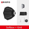 TRIOPO K3 Series 55cm 65cm 90cm 120cm Quick-Setup Octagon Softbox Bowens Mount for Godox Aputure Sokani Studio LED Video Light